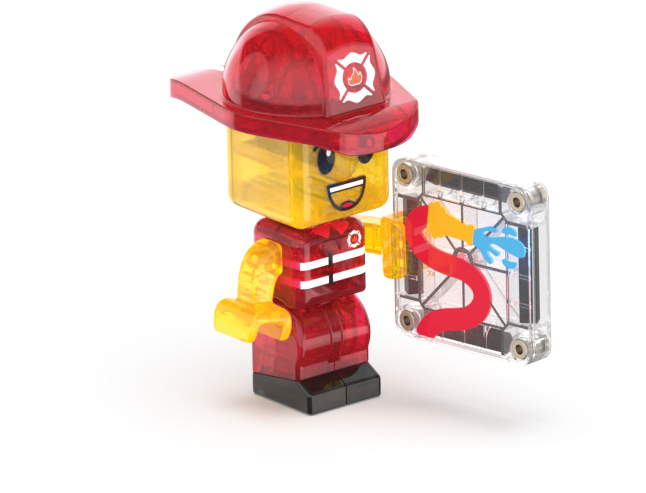 Παιδικό μαγνητικό παιχνίδι Fire Station 50κομμάτια 3ετών+ Magna Tiles