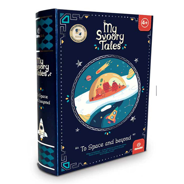 Μαγνητικό παιχνίδι  βιβλίο σύνθεσης παραμυθιών και ιστοριών "To space and beyond" 3+ετών