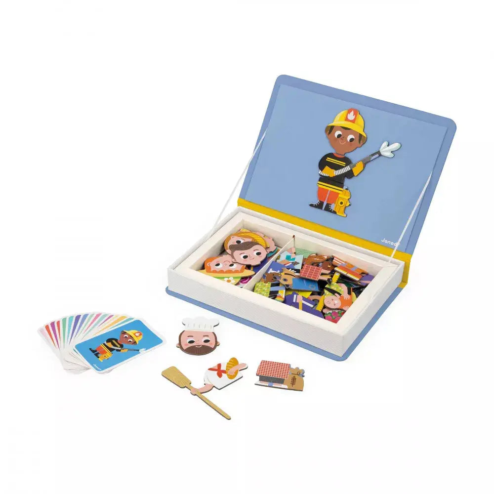 Kid's Magnet book Professions 3Y+ Janod
