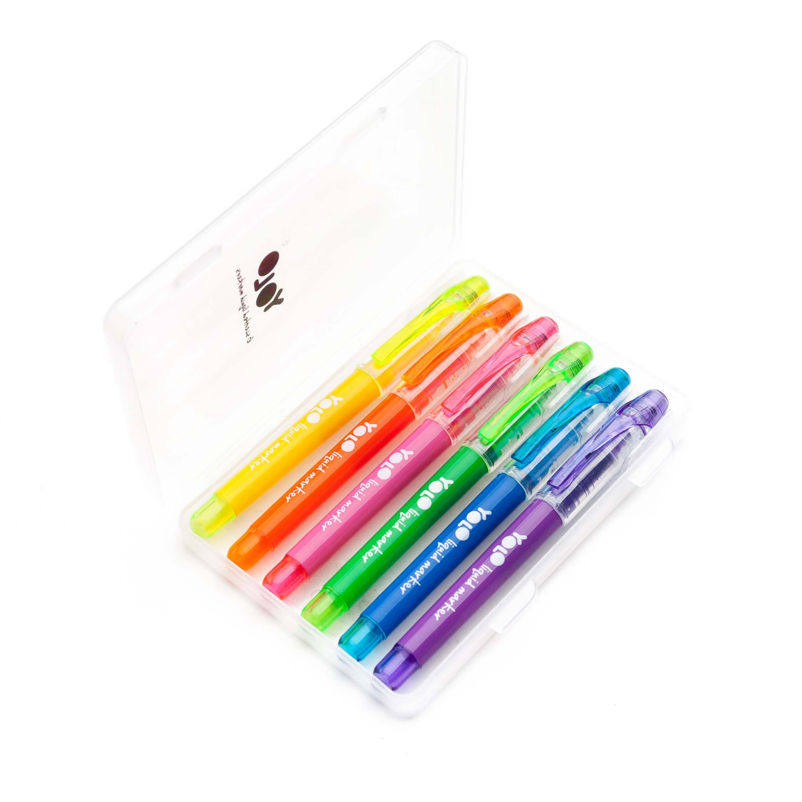 Σετ 6 μαρκαδόροι υπογράμμισης Rainbow - Yolo