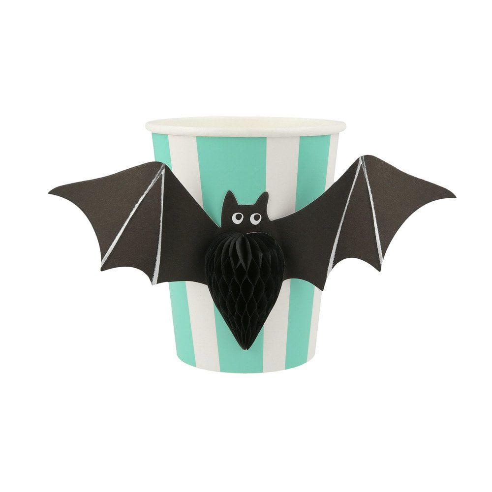 Set of 8 Halloween Honeycomb Party Paper Cups 256ml - Meri Meri