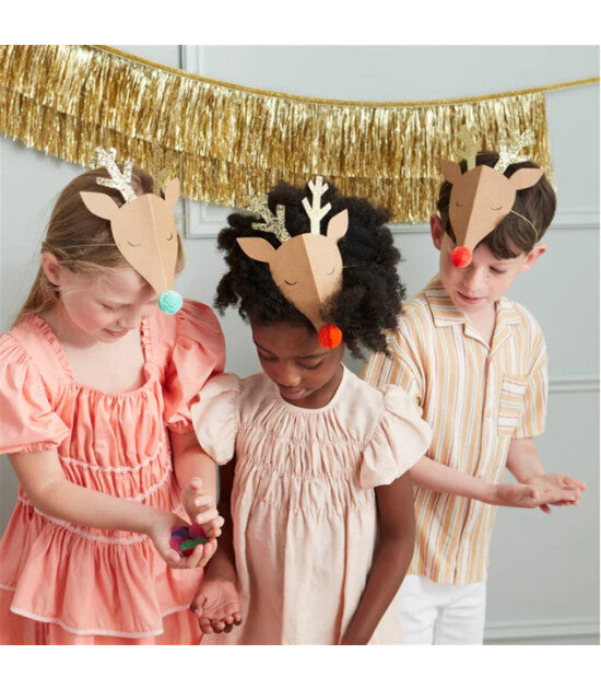 Reindeer hats, 6pcs Meri Meri