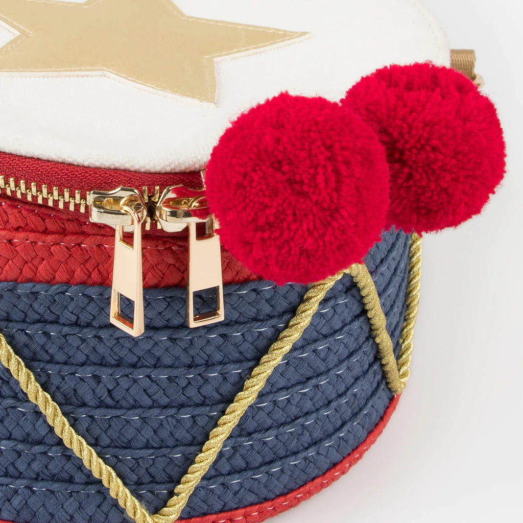 Xριστουγεννιάτικη Παιδική Πλεκτή Τσάντα Τύμπανο 4+ 19x14x19cm Meri Meri