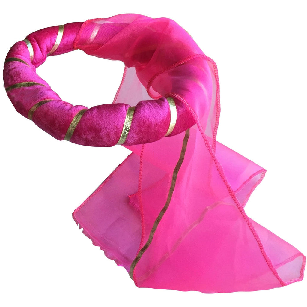 Princess Head Band Krown Pink Velvet 