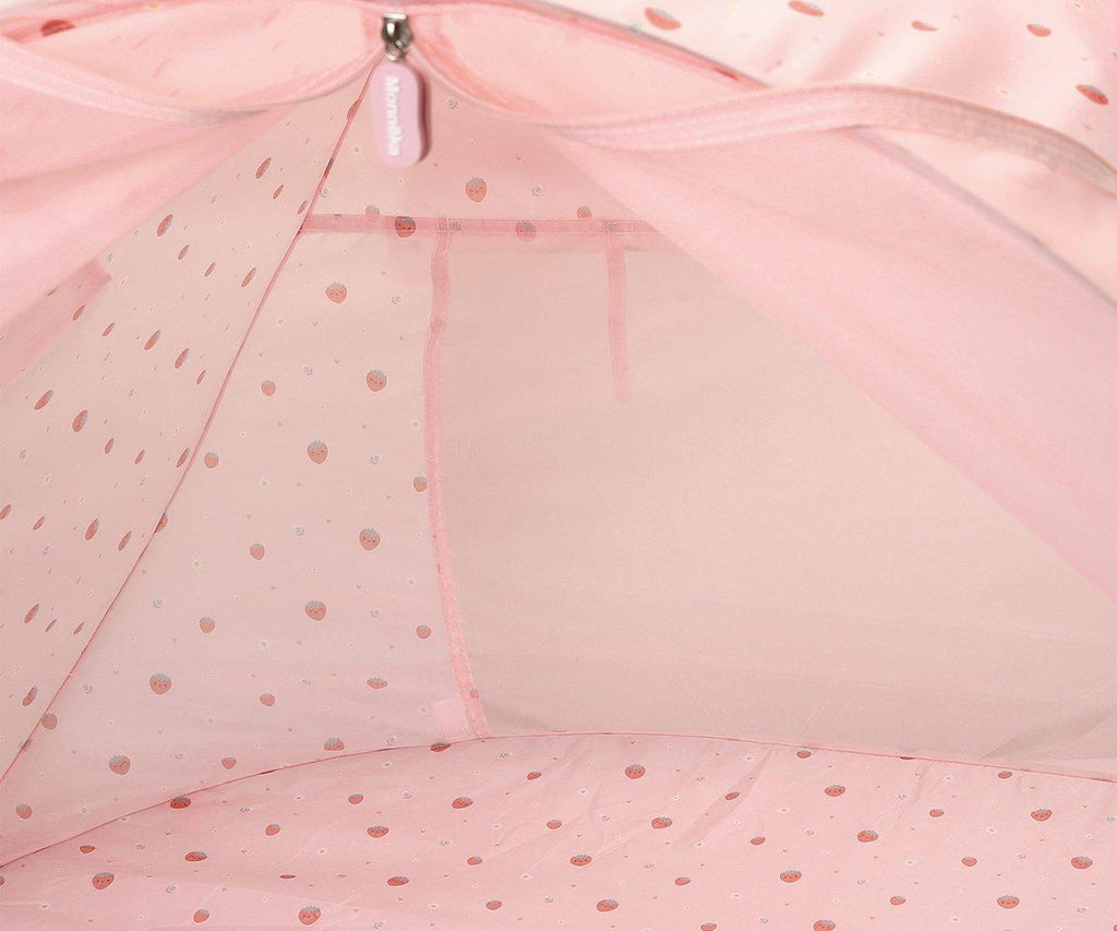 Παιδική Mini σκηνή παραλίας pop-up με τούλι 90x90εκ. Strawberries 10Μ+ Monnëka