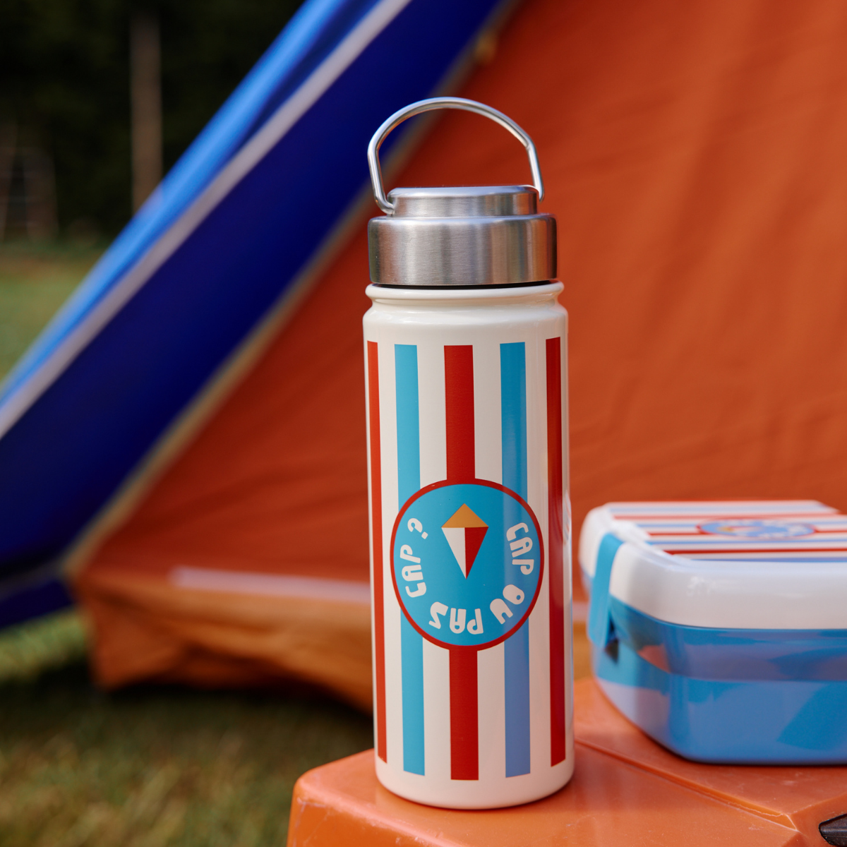 Μεγάλο Θερμός νερού με ρίγες Cap ou pas cap? 550ml