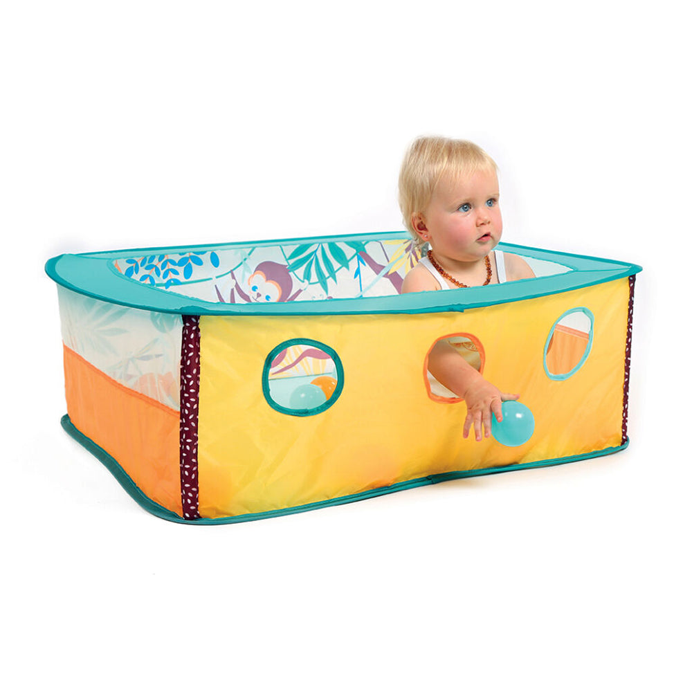 Παιδική μπαλοπισίνα pop-up με 40 μπαλάκια Ζούγκλα 0-4 ετών 80x80x30cm Ludi