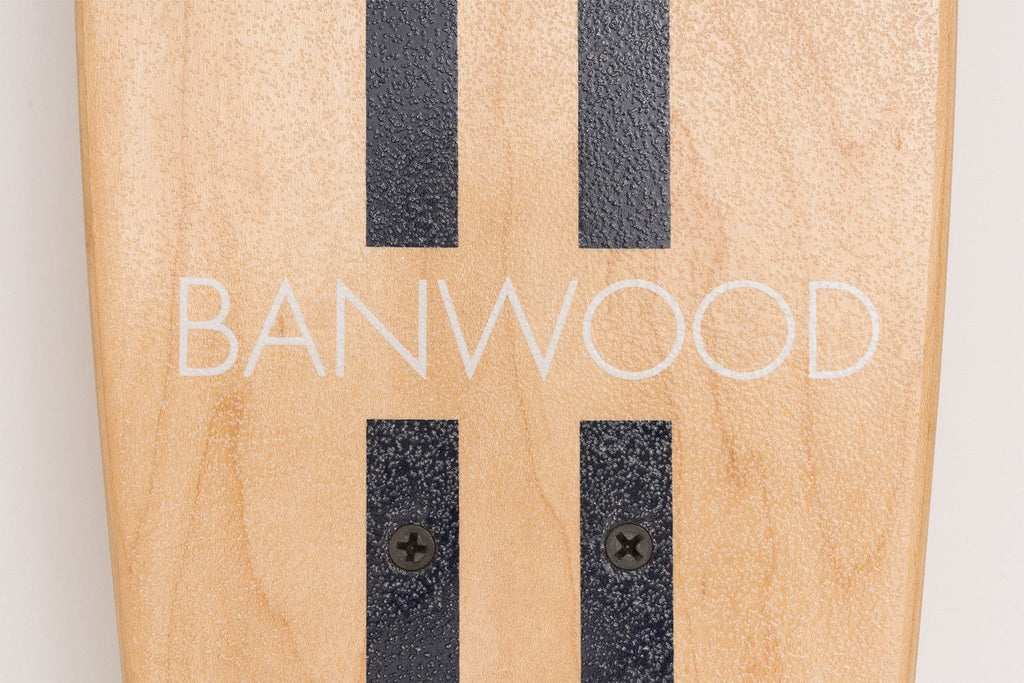Παιδικό ρετρο skateboard ριγέ Blue navy 3ετών+ Banwood