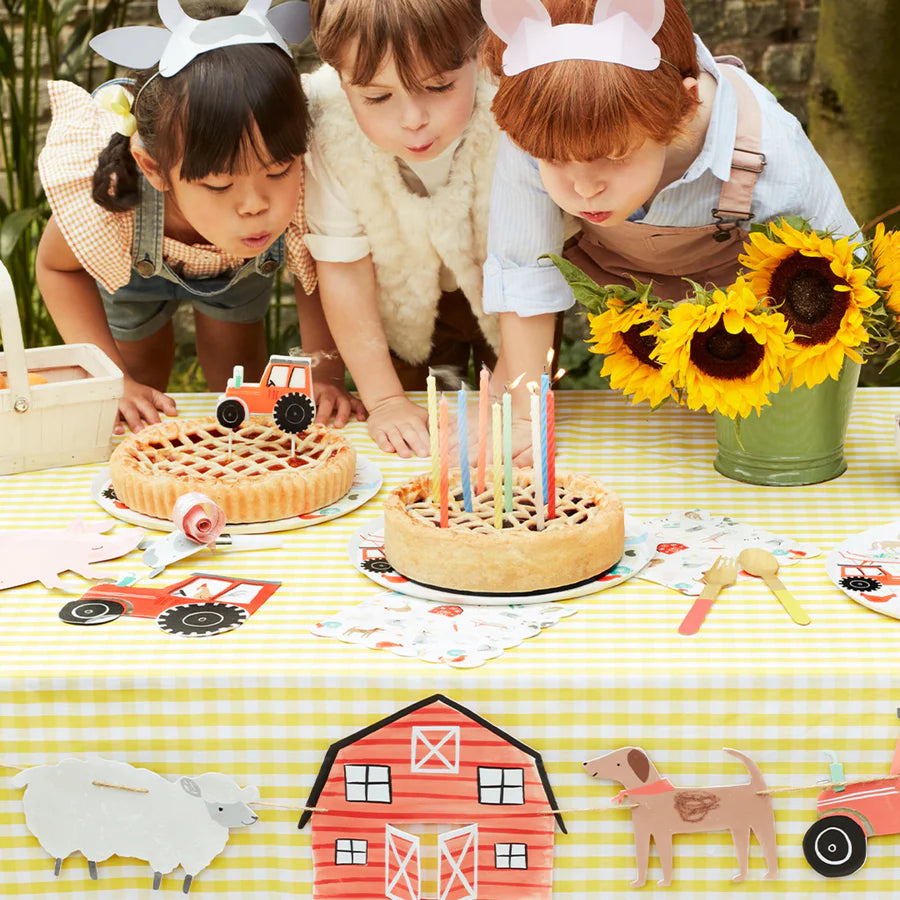 Meri Meri Multi Neon Twisted Candles (x 16)