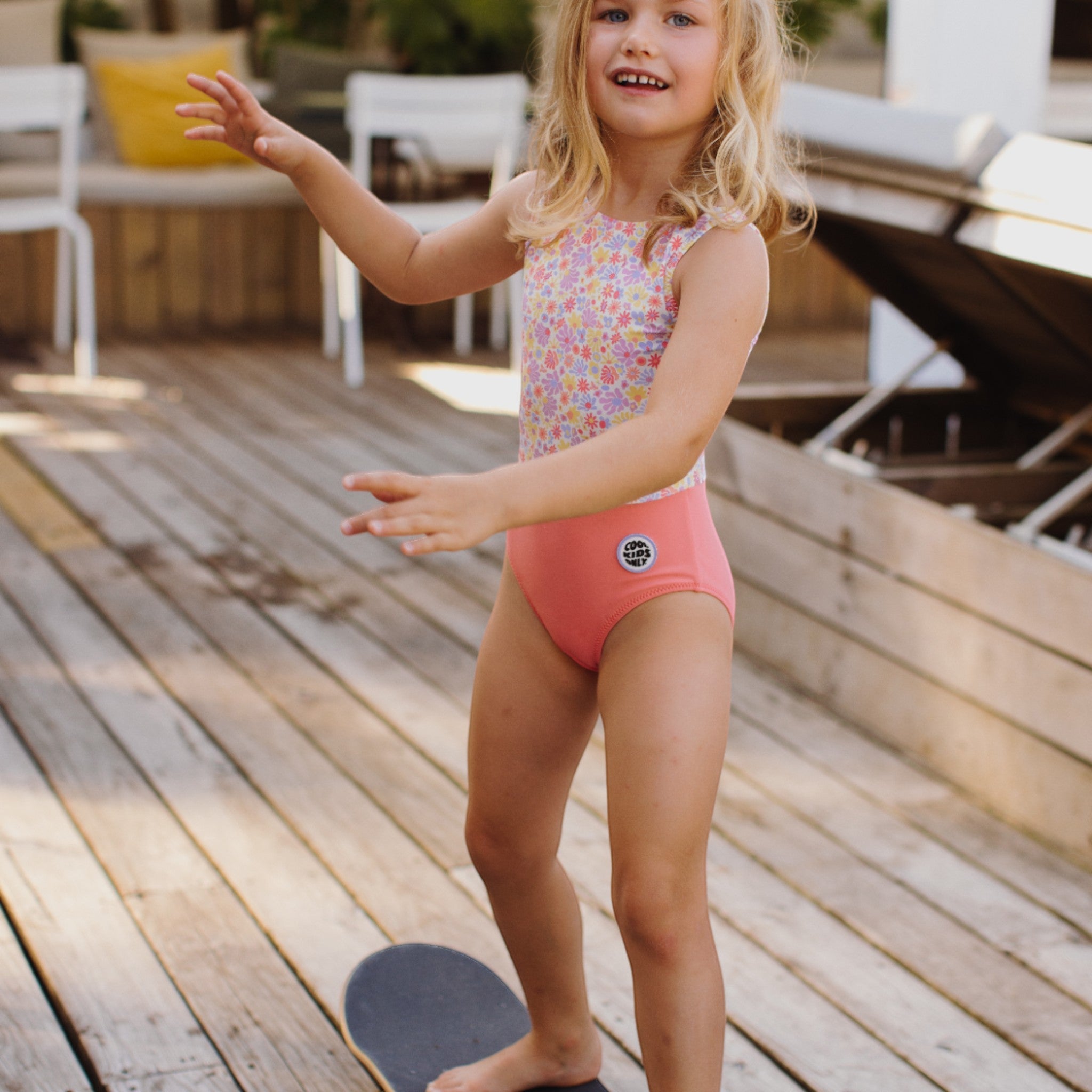 Παιδικό ολόσωμο μαγιό Flowers 3-6Y Hello Hossy