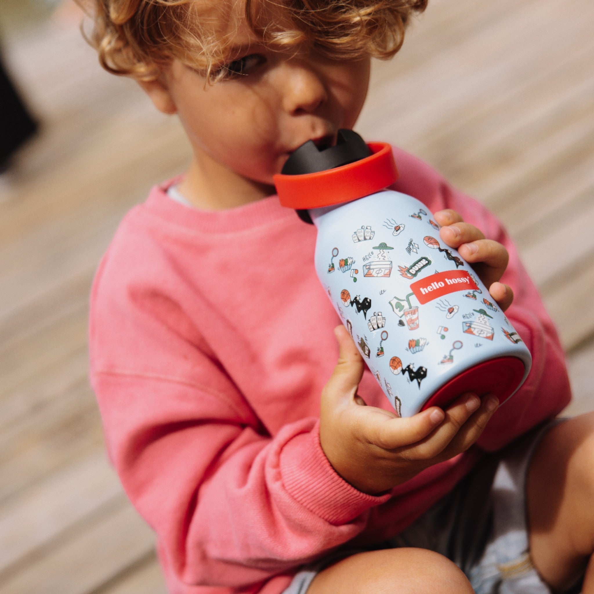 Ανοξείδωτο παιδικό παγούρι θερμός Dunk 350ml 12+μηνών Hello Hossy