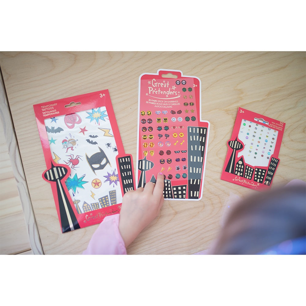 Great Pretenders Super Heroes Nail Stickers 50pcs 3+ years