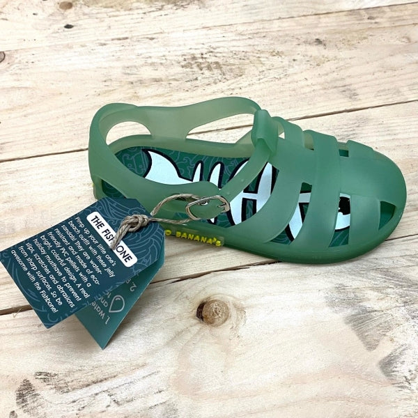 Παιδικά σανδάλια Go banana's Green Fishbone 26-28 Shoesme