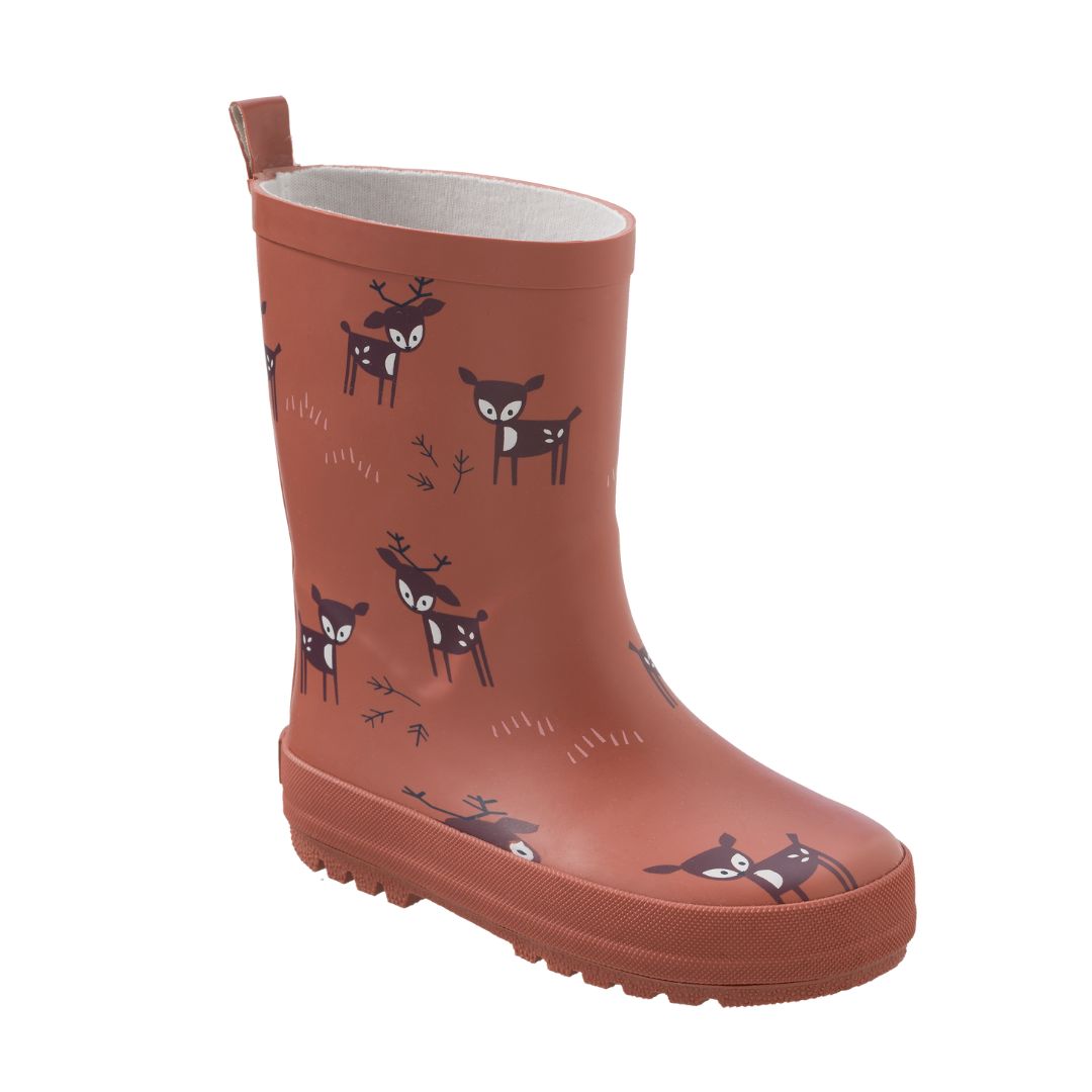 Children's wellies made of 100% natural rubber (No. 21-32) - Deer Copper Fresk