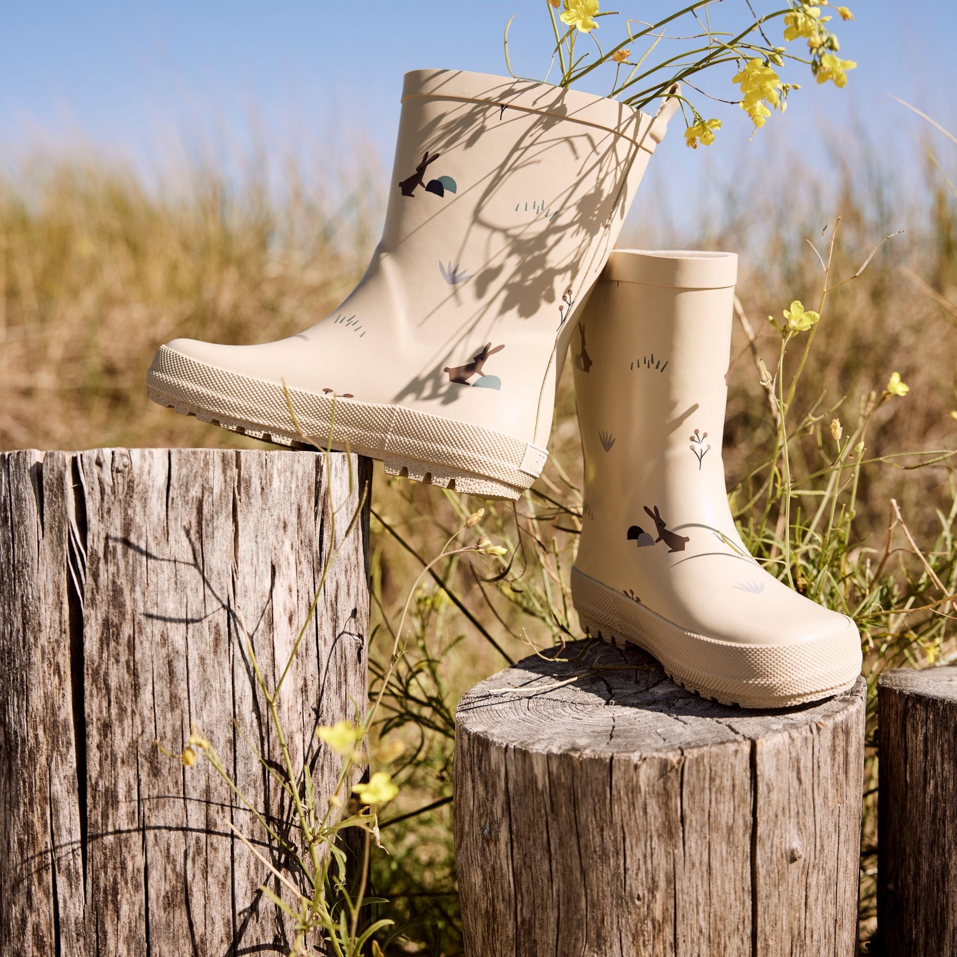 Παιδικές γαλότσες από 100% φυσικό καουτσούκ (Νο 21-31)- Rabbit Sandshell Fresk