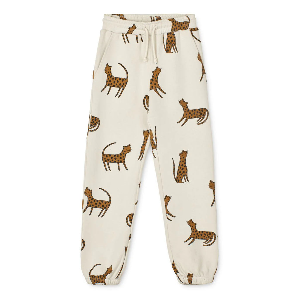 Children's sweat pants made of 100% organic cotton inga Leopard/Sandy 6M-10Y - Liewood