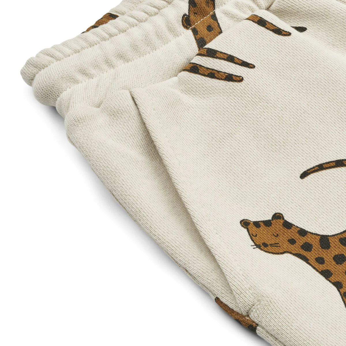 Children's sweat pants made of 100% organic cotton inga Leopard/Sandy 6M-10Y - Liewood
