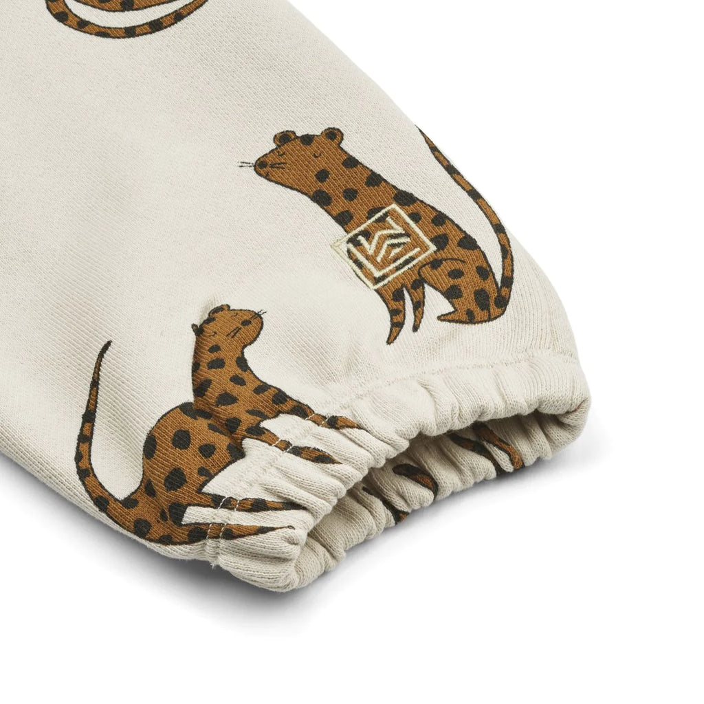 Children's sweat pants made of 100% organic cotton inga Leopard/Sandy 6M-10Y - Liewood