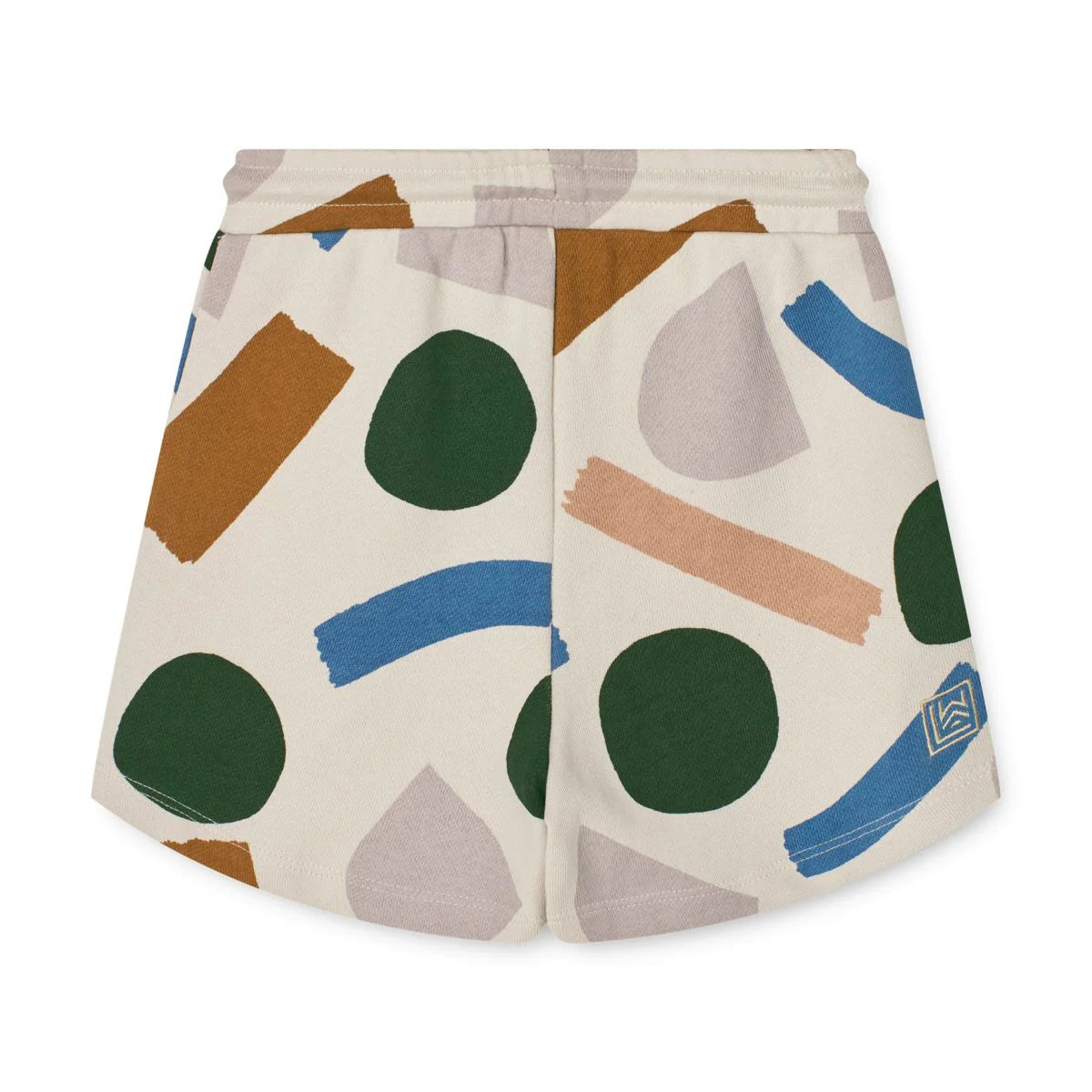 Gram Printed Sweatshorts - Paint Stroke/Sandy  3M-10Y - Liewood