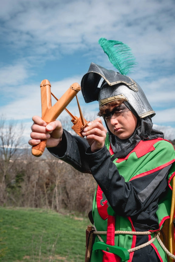 Slingshot Rustik Suede Grip + 3 Cork Balls Dark blue