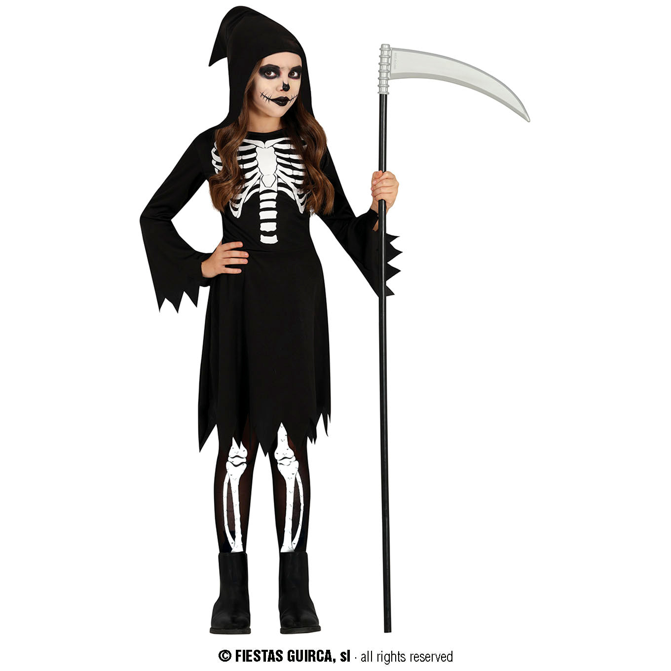 Children's costume Skeleton from 3 to 4 years old Fiesta Guirca