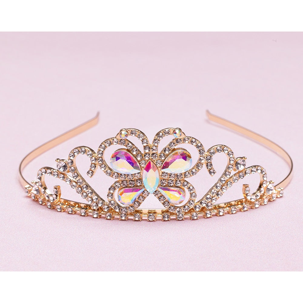 Great Pretenders Bejewelled gold Metal butterfly Tiara 3-8 years