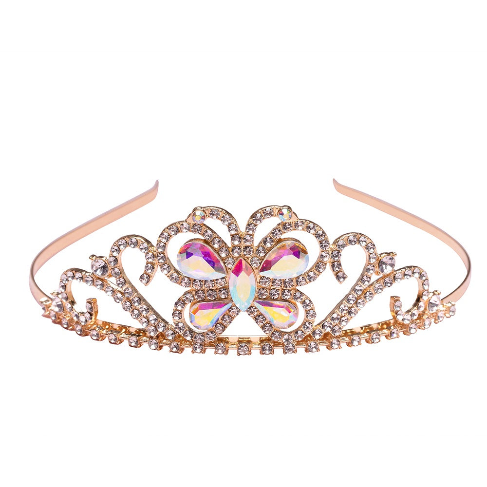 Great Pretenders Bejewelled gold Metal butterfly Tiara 3-8 years