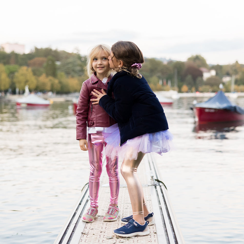 Παιδικό ροζ κολάν μεταλιζέ 3-8 years Great Pretenders