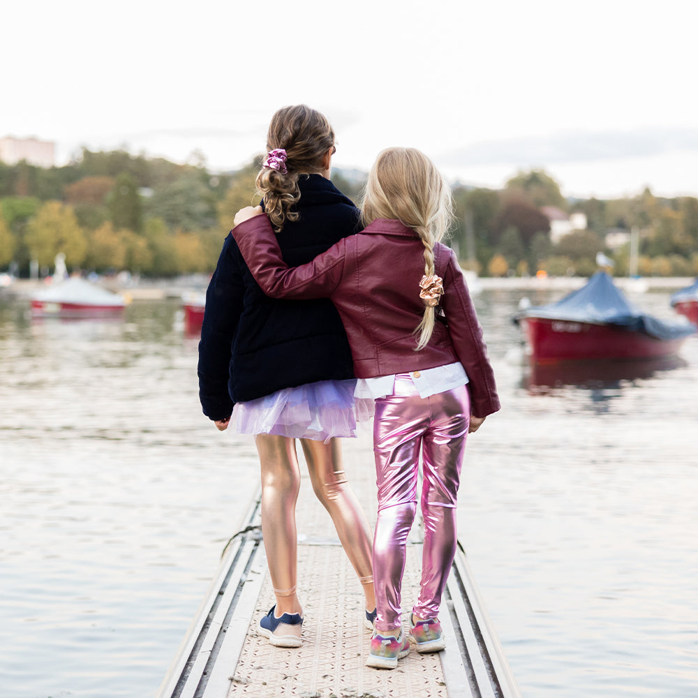 Παιδικό ροζ κολάν μεταλιζέ 3-8 years Great Pretenders