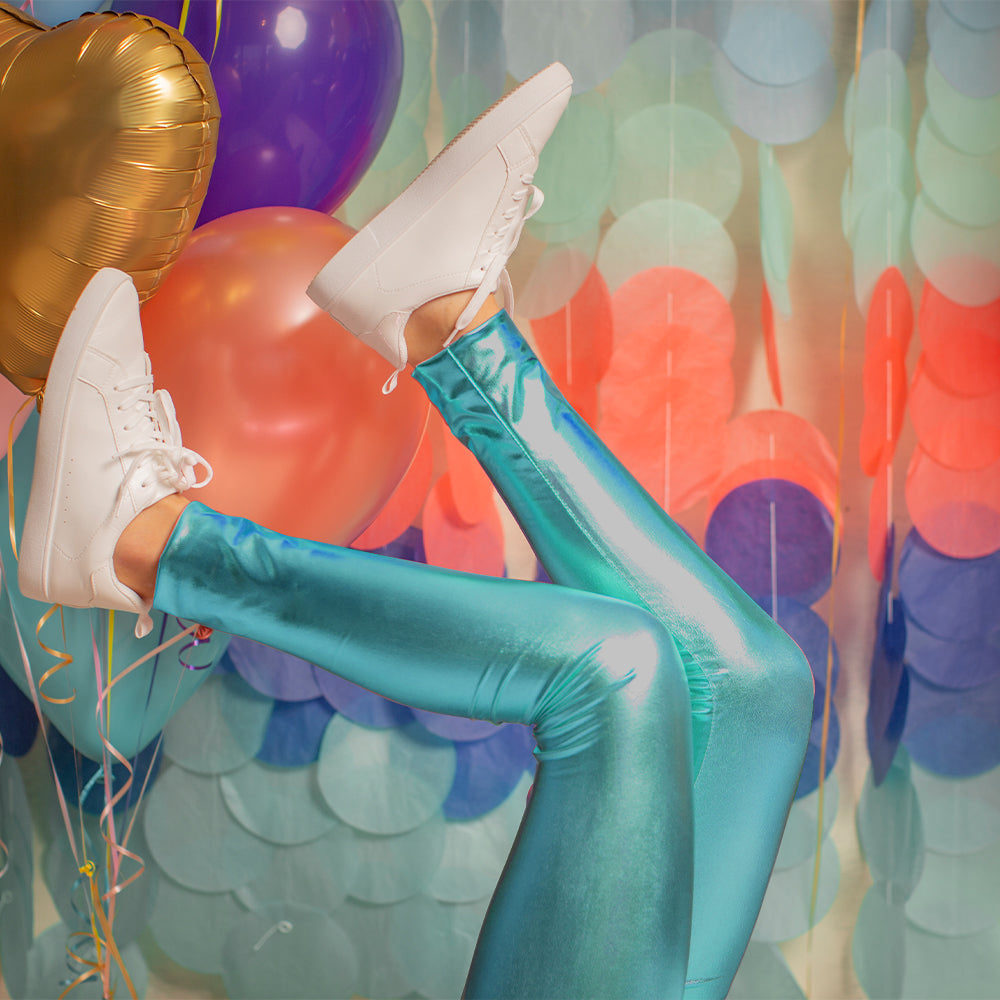 Παιδικό μπλε κολάν μεταλιζέ 3-8 years Great Pretenders