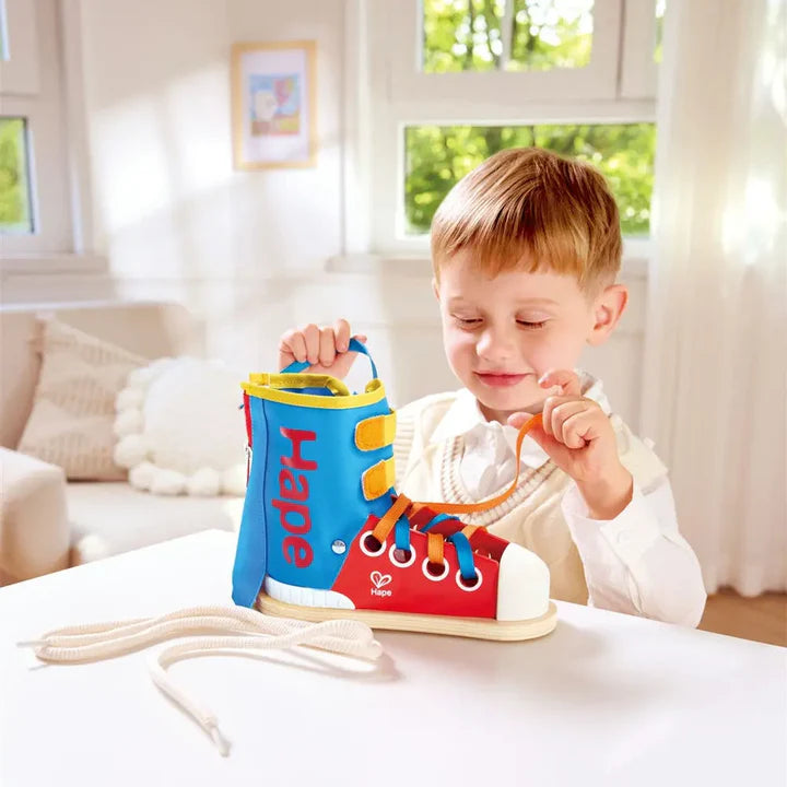 Wooden Tie-It Lacing Sneaker 3Y+ Hape