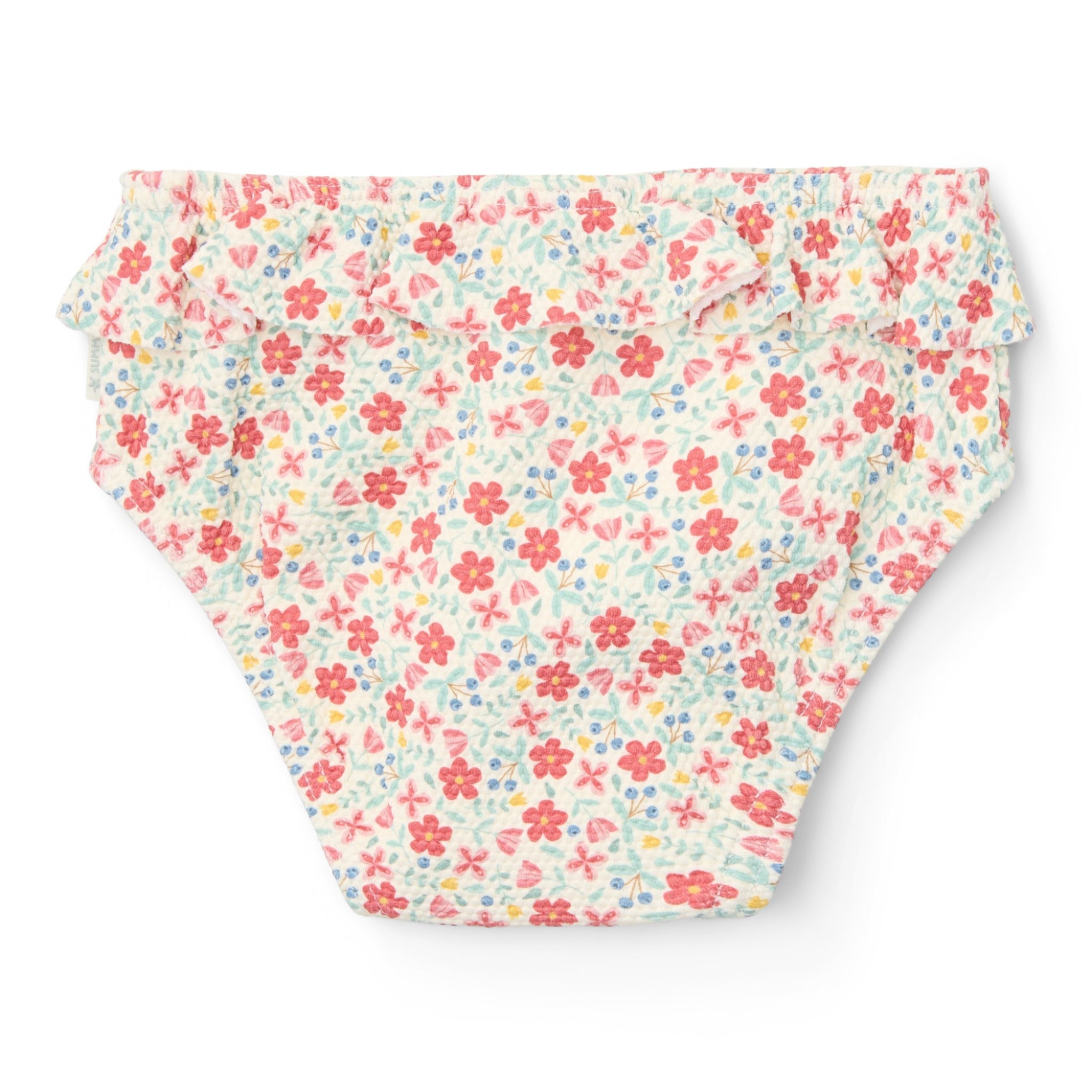 Children's bikini with ruffles Sunny Flowers multicolour 9M-4Y Little Dutch