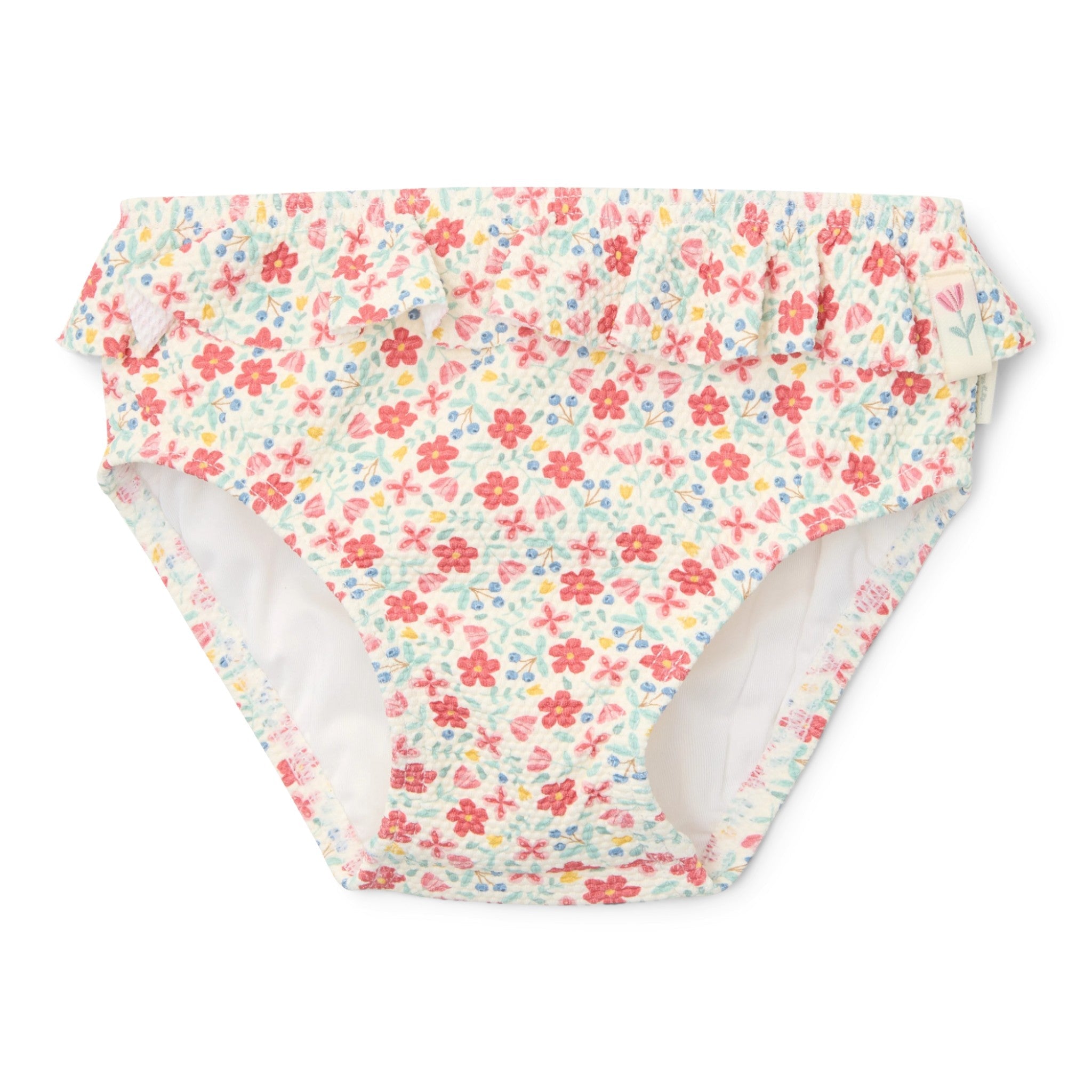 Children's bikini with ruffles Sunny Flowers multicolour 9M-4Y Little Dutch