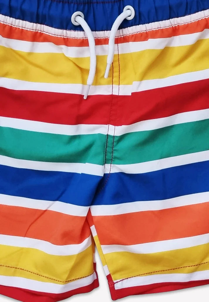 Παιδικό μαγιό-βερμούδα με προστασία UPF50- Happy Stripes 2-5Y