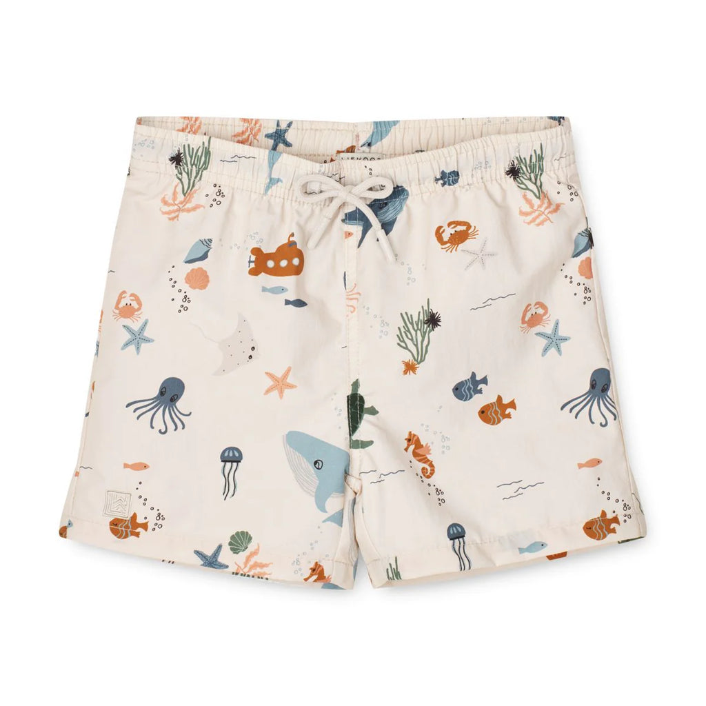 Παιδικό μαγιό σορτσάκι Duke Sea Creature/Sandy print 8Y-9Years - Liewood