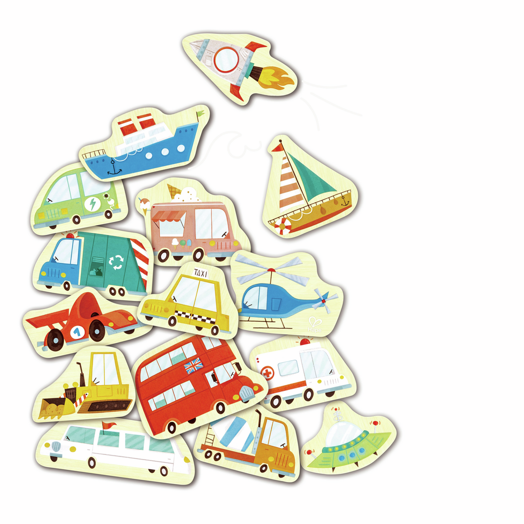 Magnetic Vehicles Set 18M+ Hape Early Explorer
