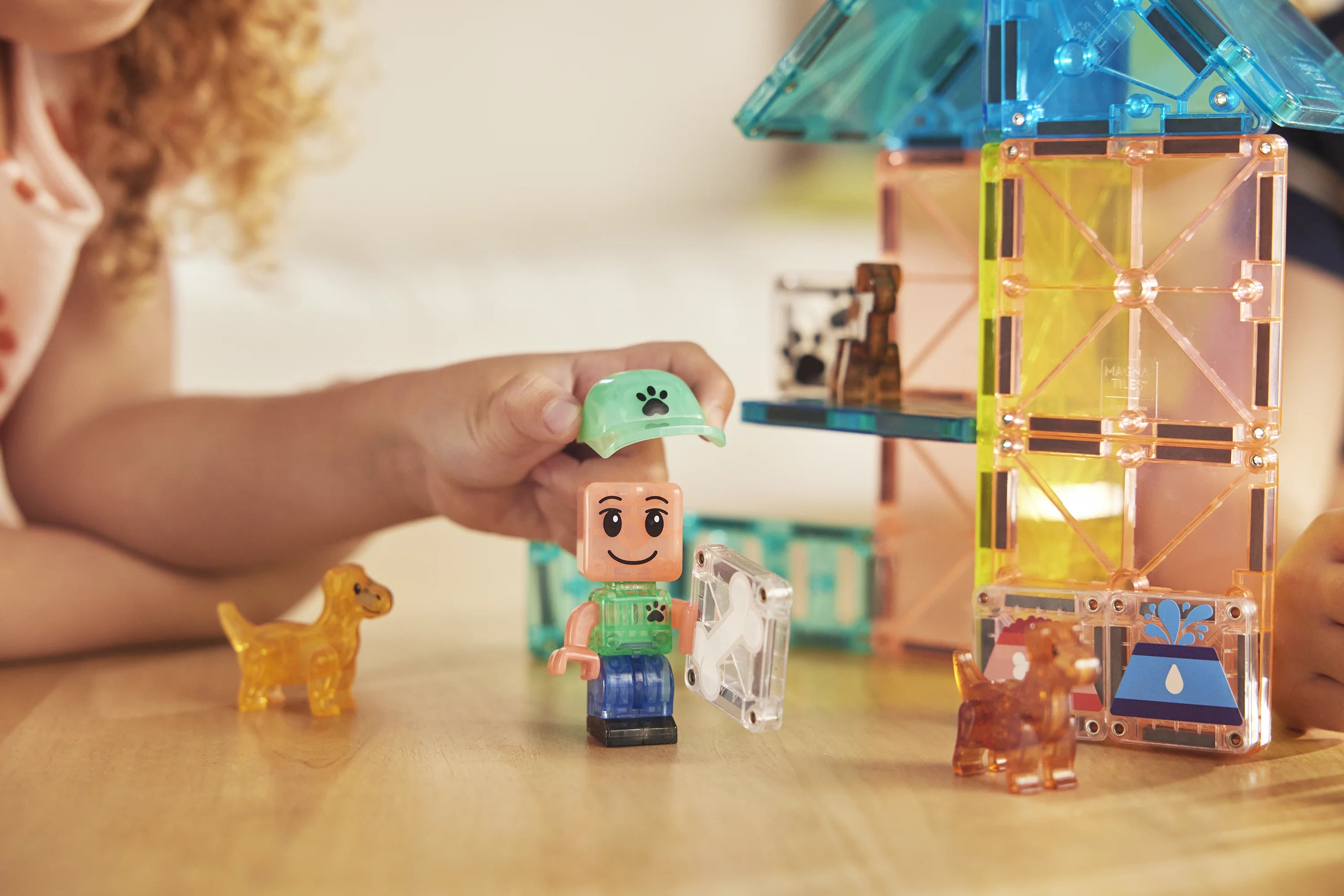 Παιδικό μαγνητικό παιχνίδι Puppy Park 27κομμάτια 3ετών+ Magna Tiles