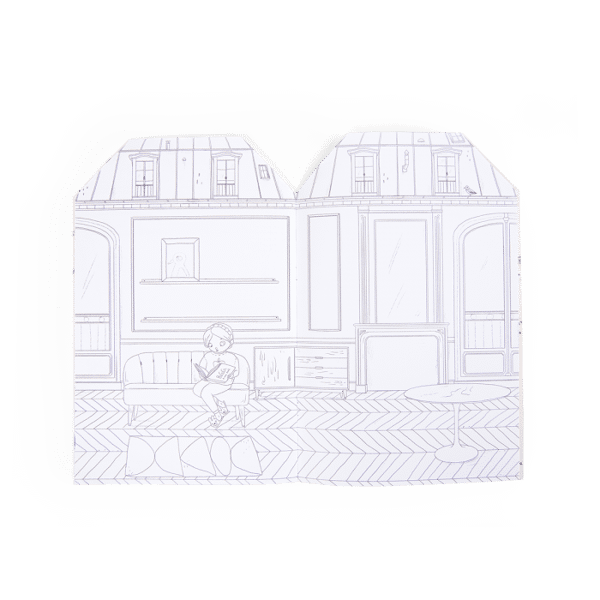 Παιδικό βιβλίο Ζωγραφικής 20 σελίδων με 145 Αυτοκόλλητα Les Parisiennes 3ετών+ Moulin Roty