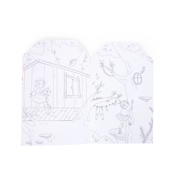 Παιδικό βιβλίο Ζωγραφικής 20 σελίδων με 145 Αυτοκόλλητα Les Parisiennes 3ετών+ Moulin Roty