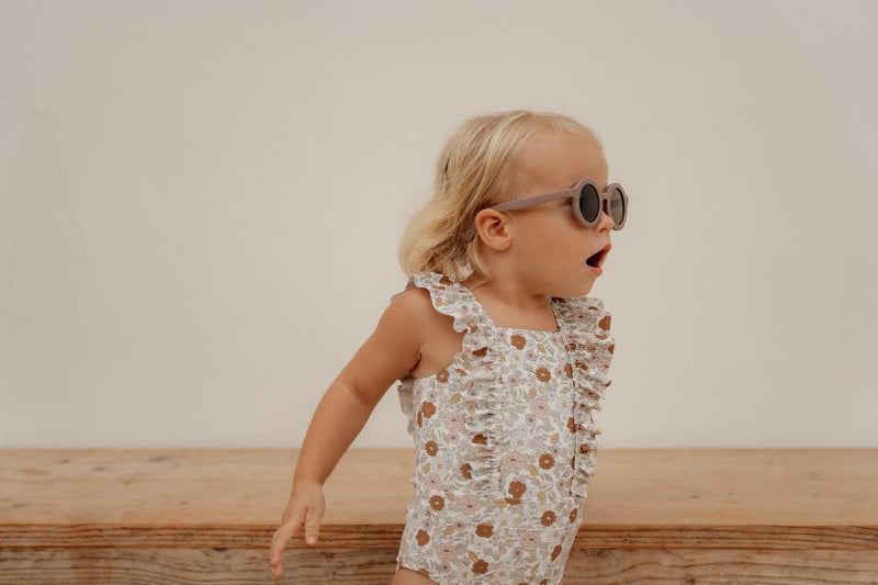 Παιδικό ολόσωμο μαγιό με βολάν Vintage Little Flowers (new) 18M-2Y Little Dutch