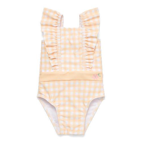 Kid's one-piece swimsuit with UV50 protection Sunshine Checks 9M-4Y Little Dutch