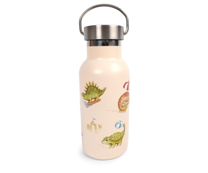 Stainless steel water bottle -  Dino Beach 350ml Filibabba