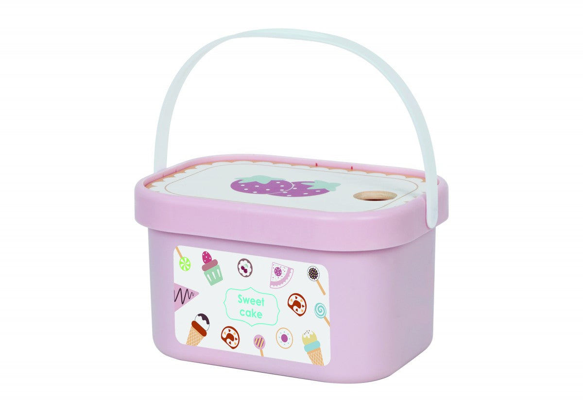 Παιδικό παιχνίδι ξύλινο σετ τσαγιού και γλυκών +3 ετών 21,8x15,4x12cm Tooky Toy