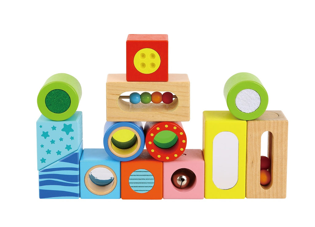 Παιδικό παιχνίδι Ξύλινα Τουβλάκια Πολλαπλών Δραστηριοτήτων +12 μηνών Tooky Toy