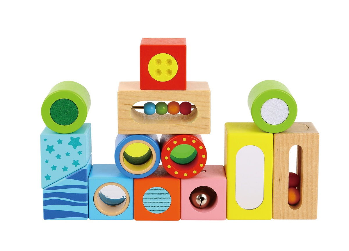 Παιδικό παιχνίδι Ξύλινα Τουβλάκια Πολλαπλών Δραστηριοτήτων +12 μηνών Tooky Toy