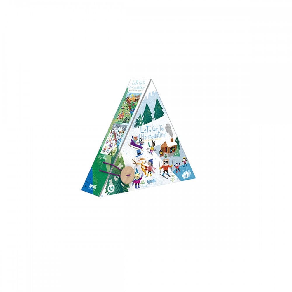 Let's Go To The Mountain - 36 Pcs - Reversible Puzzle +3 years Londji