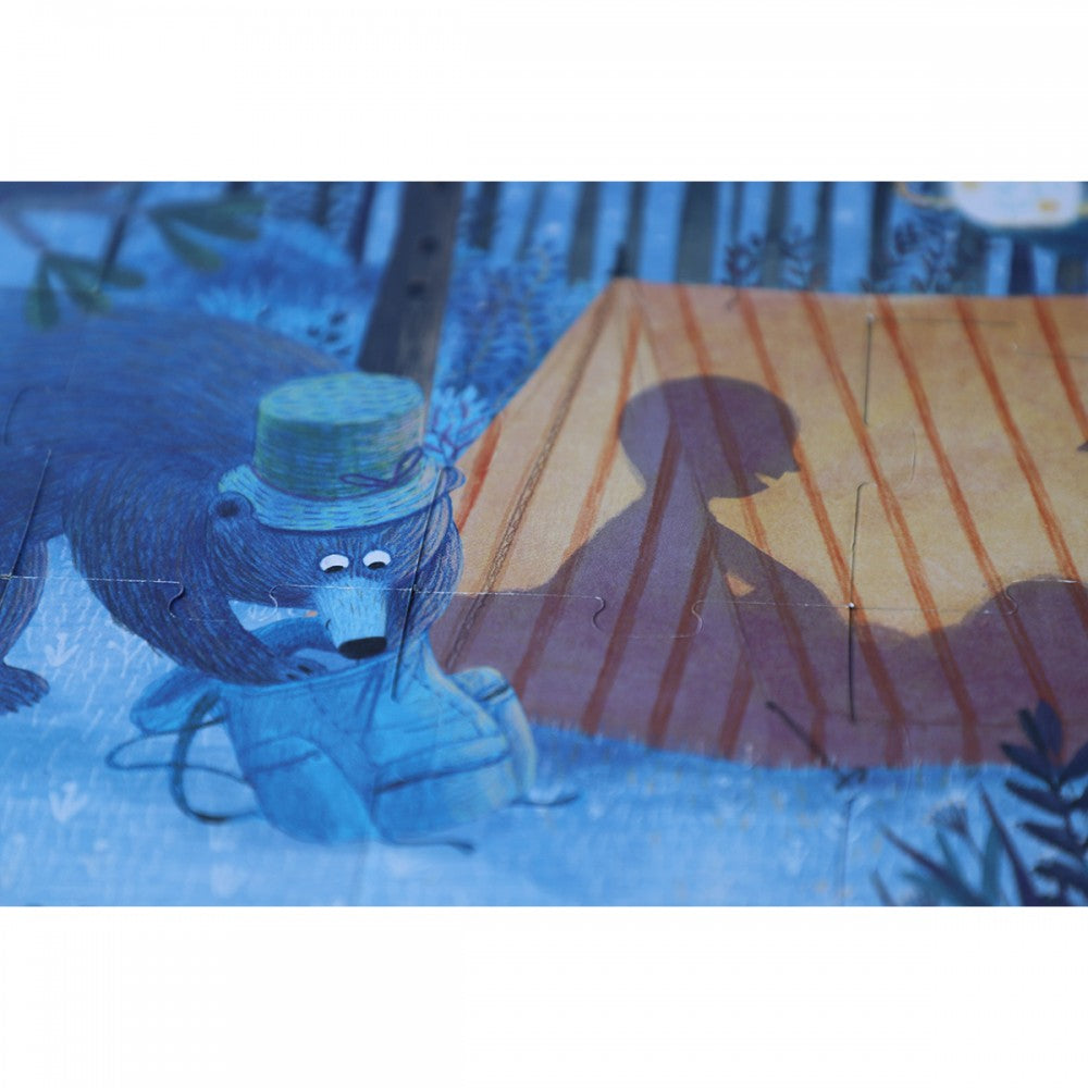 Night And Day In The Foret - 54 Pcs - Reversible Puzzle +5 years Londji