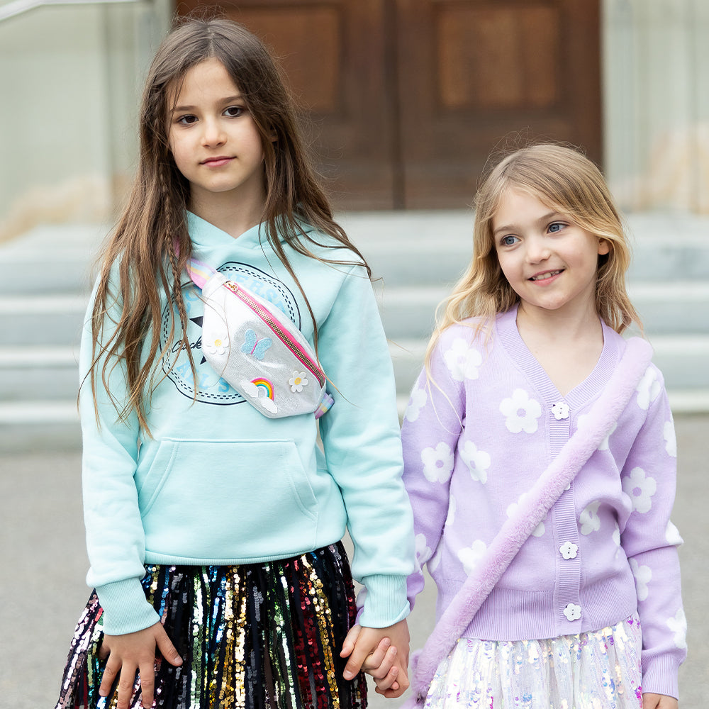 Kid's silver waist bag Rainbow 3Y+ Great Pretenders