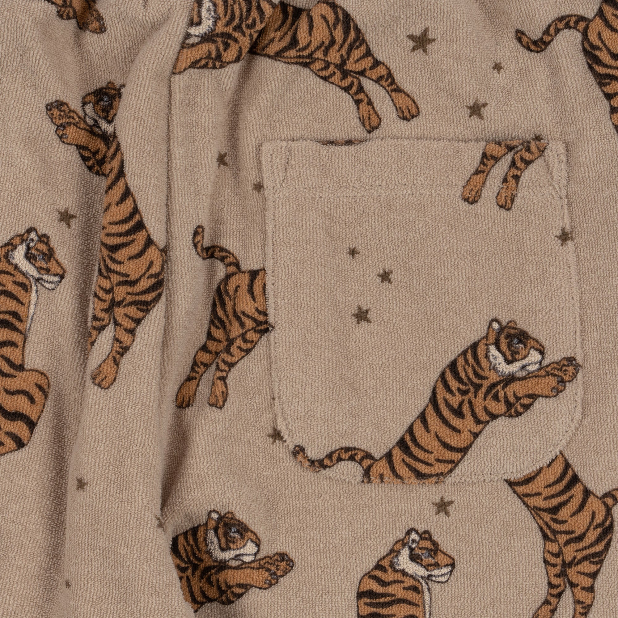 Kid's organic cotton sweatpants Itty Tiger sand 9months-10years Konges Slojd