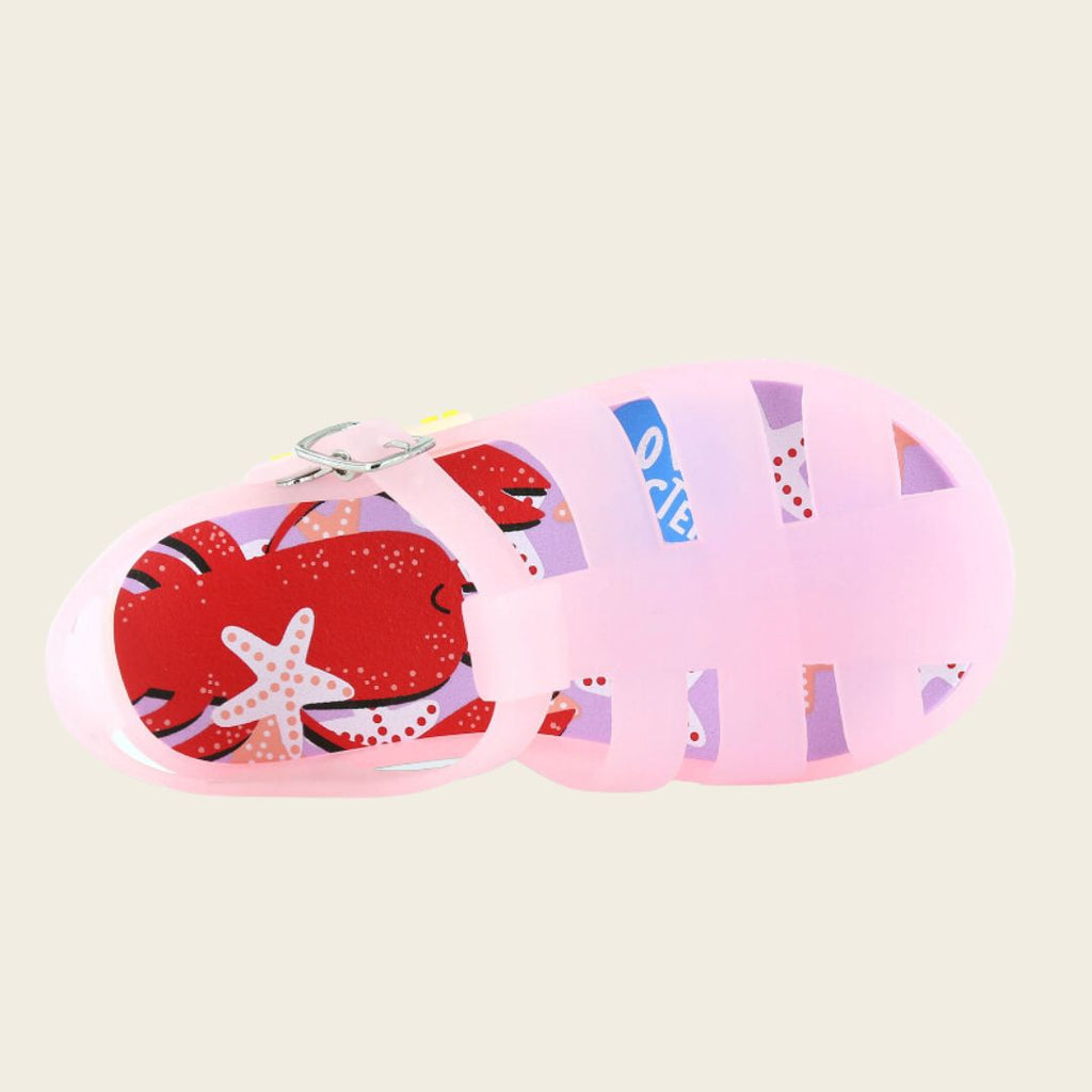 Beach sandals Go Banana's 23-27 Pink Lobster Shoesme